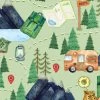 Live, Love, Camp (Benartex) - Camping Adventure Green-My Store