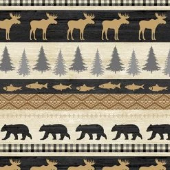 Rustic Journey (Benartex) - Maple Squares-My Store -My Fabric Store 1650 70
