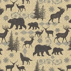 Rustic Journey (Benartex) - Maple Squares-My Store -My Fabric Store 1651 09