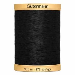 Gütermann Cotton 50wt Thread 800m - Black-My Store