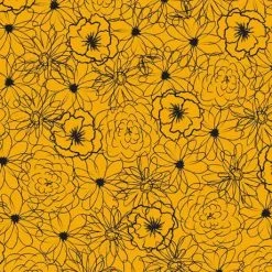 Flower Sketches (Stof) - Maple Squares-My Store -My Fabric Store 4501 927 bb98b756 181e 490f bf07 d48cdbac2e5e