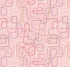 The Dreamer (Lewis & Irene) - Maple Squares-My Store -My Fabric Store A519.2 swirly strings on blush scaled ee853153 b7a8 439c b634 0b14a4cc86d1