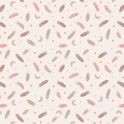 Enchanted (Lewis & Irene) - Maple Squares-My Store -My Fabric Store A545.1 Feathers stars on cream with copper metallic 01 426d03cc 44b4 4e8b 85e3 300b11139e7a