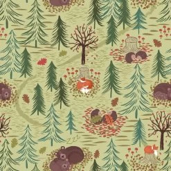 A Winter Nap (Lewis & Irene) - Maple Squares-My Store -My Fabric Store A560.2 2