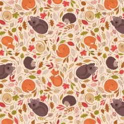 A Winter Nap (Lewis & Irene) - Maple Squares-My Store -My Fabric Store A564.1 2