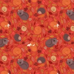 A Winter Nap (Lewis & Irene) - Maple Squares-My Store -My Fabric Store A564.2 2