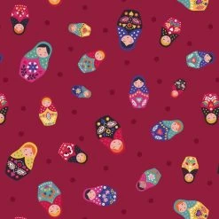 Little Matryoshka (Lewis & Irene) - Fat Quarter Bundle-My Store -My Fabric Store A566.2 2
