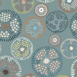 Broderi (Dashwood Studio) - 1/4 Quarter Meter-My Store -My Fabric Store BROD2193TEAL afbc07ee 8216 4bf8 969a 7c910b02ed5d