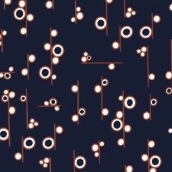 Broderi (Dashwood Studio) - 1/2 Quarter Meter-My Store -My Fabric Store BROD2195NAVY