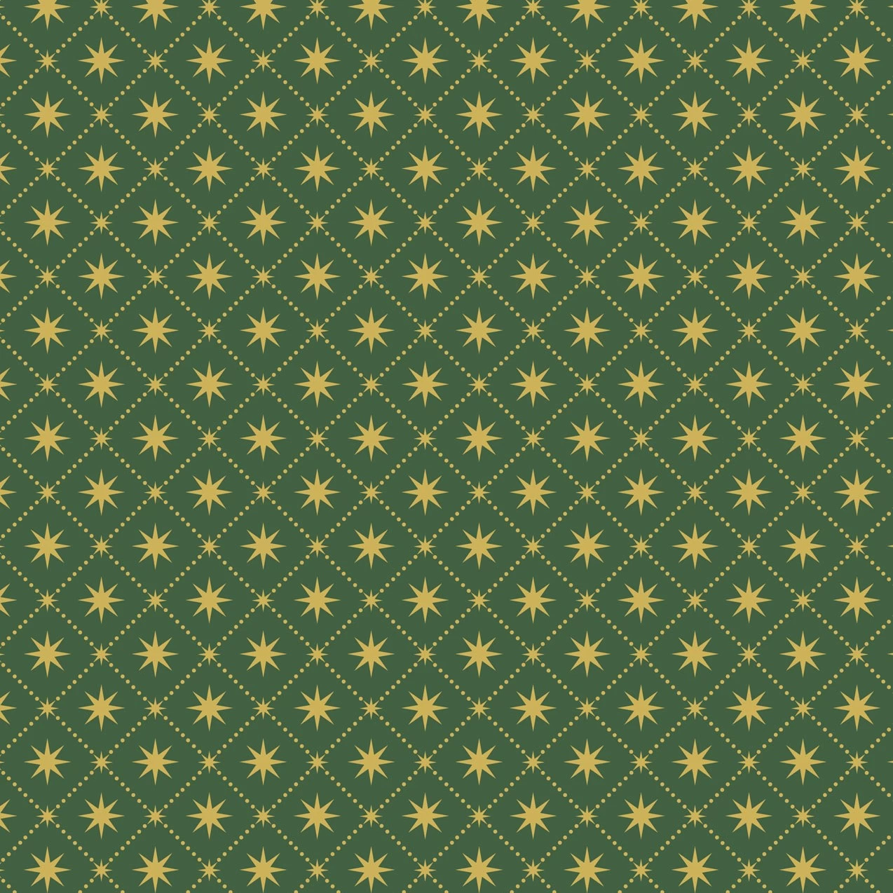 Yuletide (Lewis & Irene) - Gold Metallic Stars Green-My Store 1 Yuletide (Lewis & Irene) - Gold Metallic Stars Green-My Store