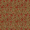 Yuletide (Lewis & Irene) - Holly Red With Metallic Gold-My Store