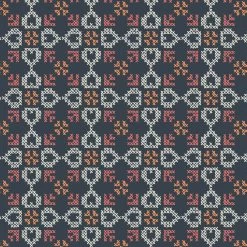 Folk Floral (Lewis & Irene) - Maple Cake-My Store -My Fabric Store CrossStitchHeartsonNavyBlue 2b49ca41 4905 45a9 8645 c853be3f6c10