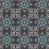 Majolica (Lewis & Irene) - Floral Tile Dark Blue-My Store