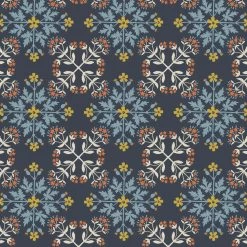 Majolica (Lewis & Irene) - Floral Tile Dark Blue-My Store