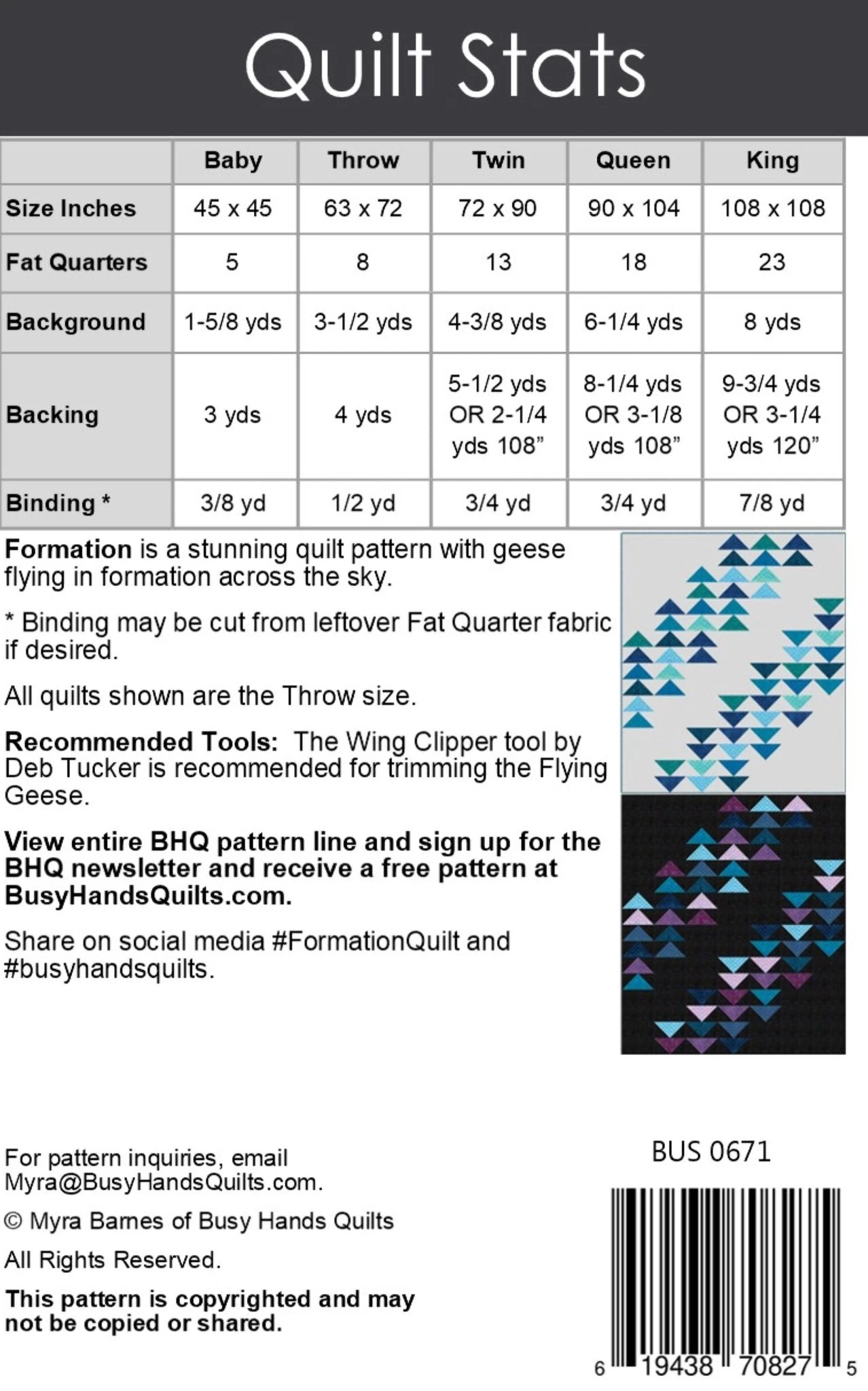 Formation Quilt Pattern (Busy Hands Quilts)-My Store 2 Formation Quilt Pattern (Busy Hands Quilts)-My Store - Image 2