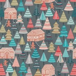 Gingerbread Season (Lewis & Irene) - 1/2 Meter Bundle-My Store -My Fabric Store GingerbreadForestGrey