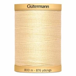 Gütermann Cotton 50wt Thread 800m - Cream-My Store