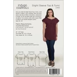 Slight Sleeve Top & Tunic Pattern (Indygo Junction)-My Store -My Fabric Store IJ1165E SlightSleeveTopTunic BACK COVER 1024x1024 b556cd00 63f1 43e0 99b3 c9e3090d3f5e