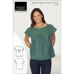 Slight Sleeve Top & Tunic Pattern (Indygo Junction)-My Store