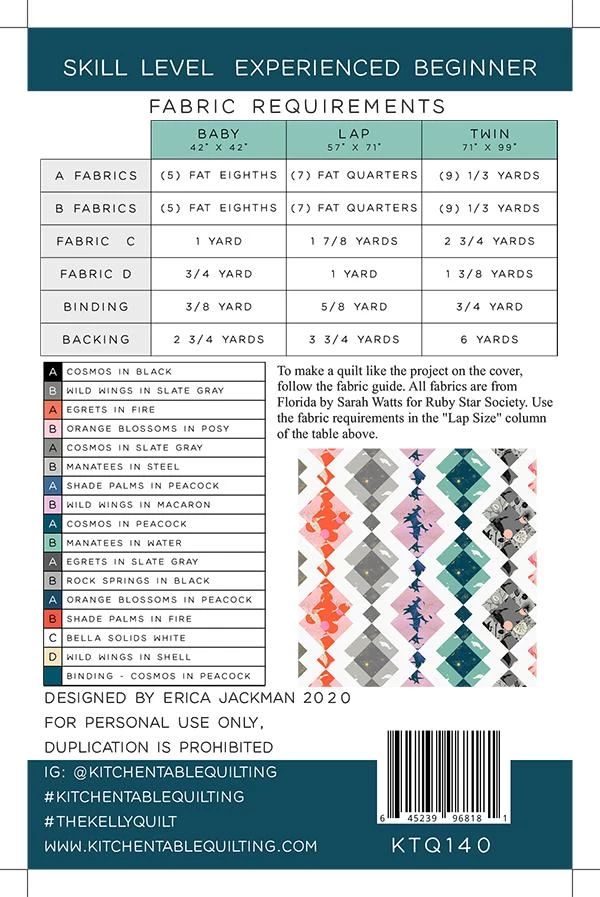 The Kelly Quilt Pattern (Kitchen Table Quilting)-My Store 2 The Kelly Quilt Pattern (Kitchen Table Quilting)-My Store - Image 2