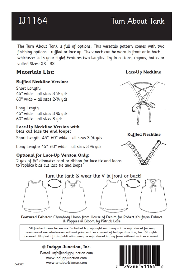 Turn About Tank Pattern (Indygo Junction)-My Store 3 Turn About Tank Pattern (Indygo Junction)-My Store - Image 3