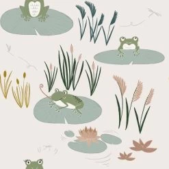 Pond Life (RJR Fabrics) - Fat Quarter Bundle-My Store -My Fabric Store id101gr1 here little froggy grass