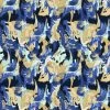 I Must Have Flowers (RJR Fabrics) - What A Lovely Thing Royal Blue-My Store