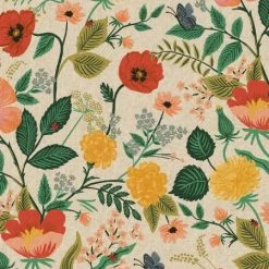 Camont Canvas - Rifle Paper Co. (Cotton+Steel) - Poppy Fields Natural-My Store