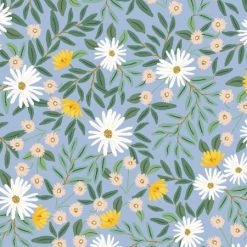 Bramble Canvas - Rifle Paper Co. (Cotton+Steel) - Daisy Fields Blue-My Store