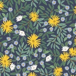 Bramble Canvas - Rifle Paper Co. (Cotton+Steel) - Daisy Fields Navy-My Store