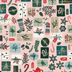 Merry Memories (RJR Fabrics) - Opening Presents Blush Pink-My Store