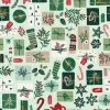 Merry Memories (RJR Fabrics) - Opening Presents Mint Green-My Store
